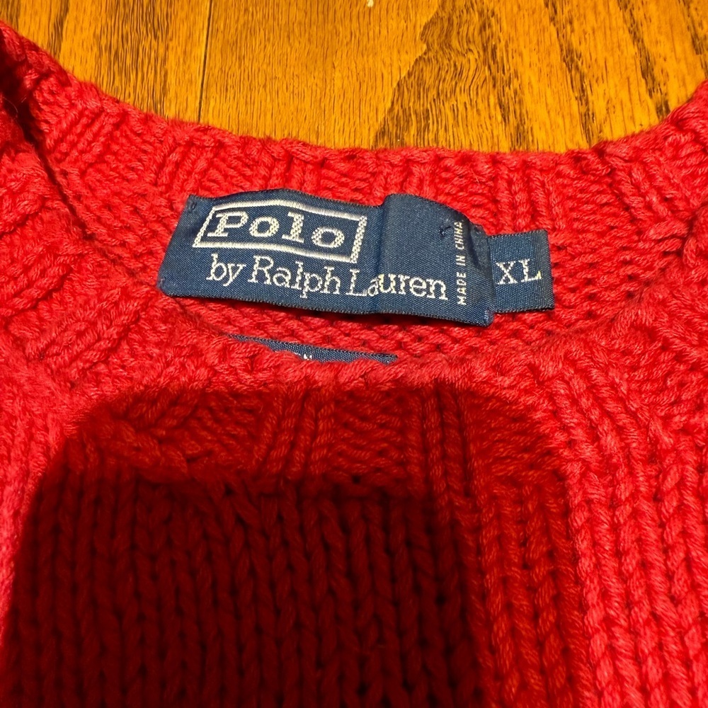 Polo by Ralph Lauren RL 01’ Teddy Bear Sweater Size XL - Picture 3 of 7